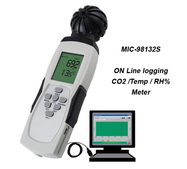 CO2 متر پرتابل MIC مدل MIC-98132S - Image 2