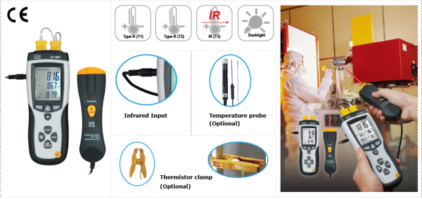 ترمومتر چهارکانال CEM مدل DT-8891E - Image 3