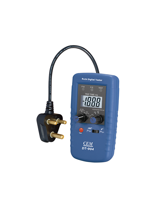 CEM-DT-904.png تستر محافظ جان دیجیتالی (RCD تستر) CEM مدل DT 904 - Image 1